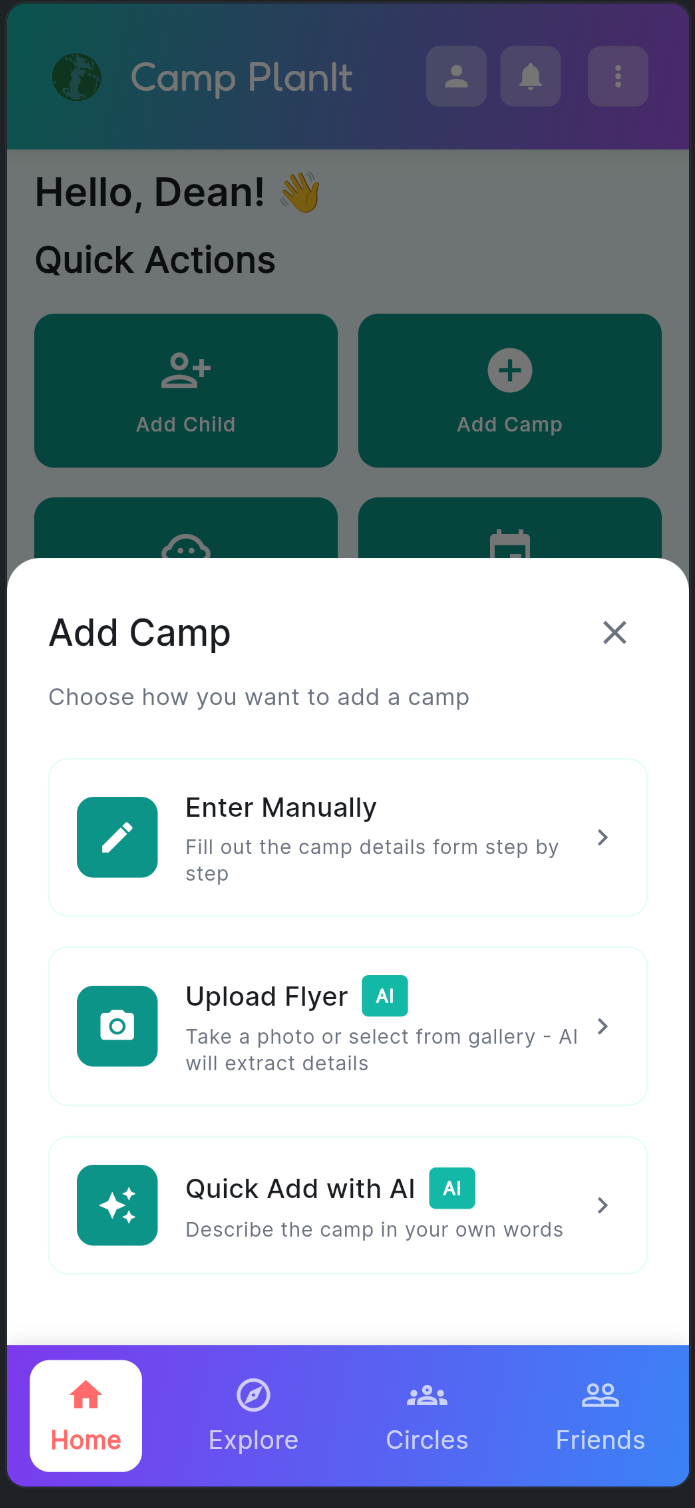 AI add camp